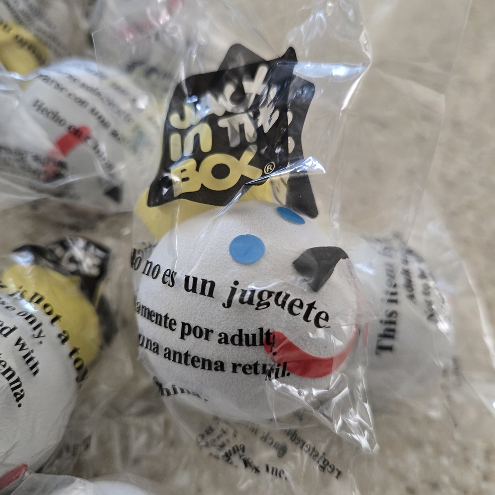 New Vintage 2006 Jack in the Box Clown Antenna Topper Ball .